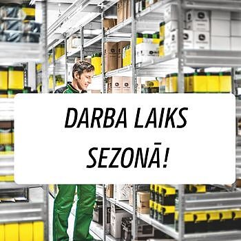 Darba laiks sezonā!